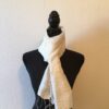 Foulard en soie sauvage blanc