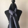 foulard en soie gris