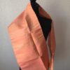 foulard en soie saumon
