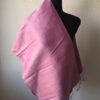 foulard en soie rose