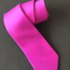 Cravate en soie rose