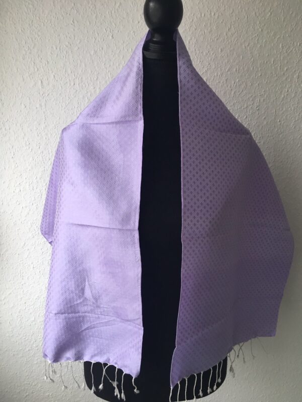 foulard en soie violet