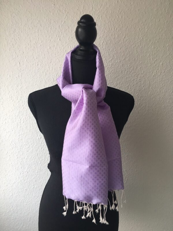 foulard en soie violet