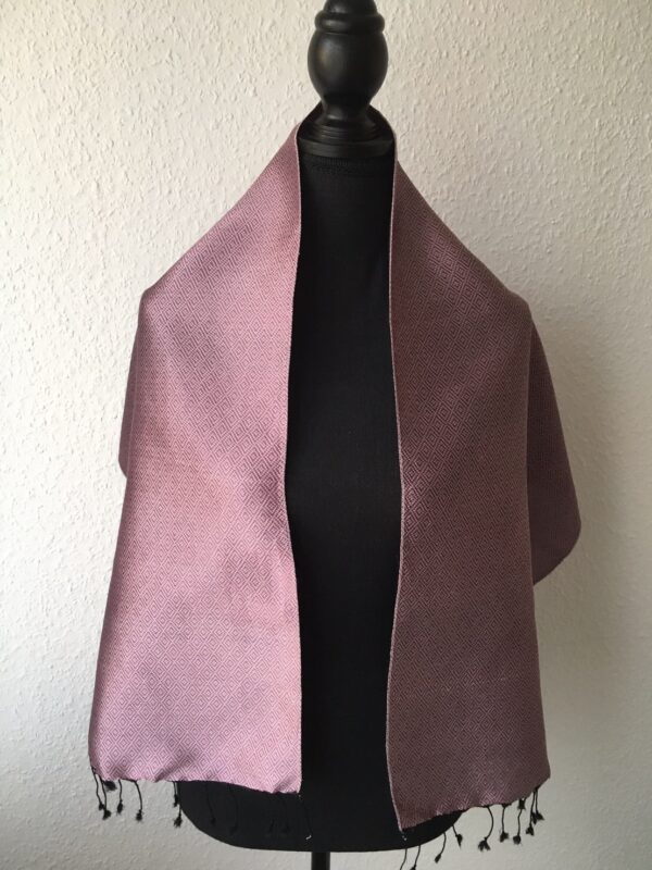 foulard en soie violet