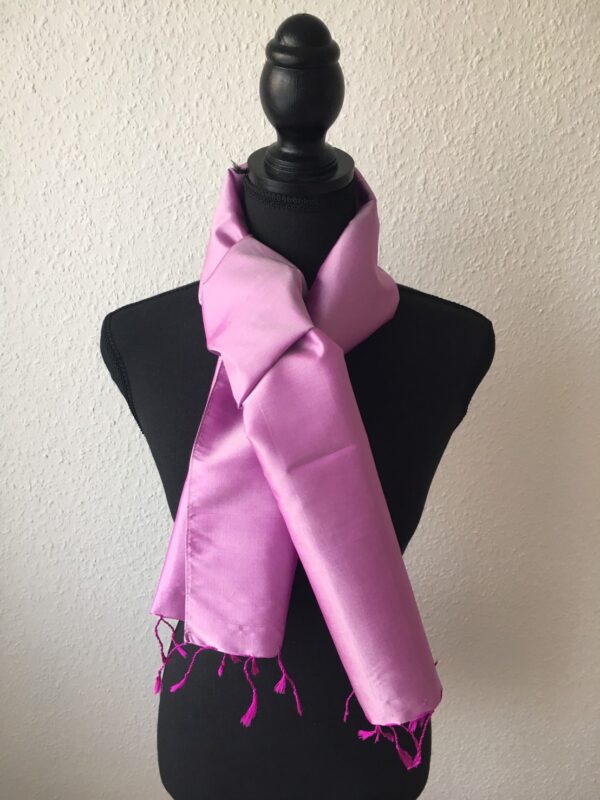 foulard en soie violet