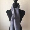 foulard en soie gris anthracite