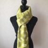 Grand foulard en soie vert pastel