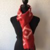 foulard en soie rouge