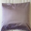 taie d'oreiller en soie lila 65x65cm