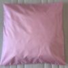 taie d'oreiller en soie rose 65x65