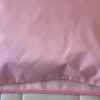 taie d'oreiller en soie rose 65x65