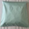 taie d'oreiller en soie bleu-vert